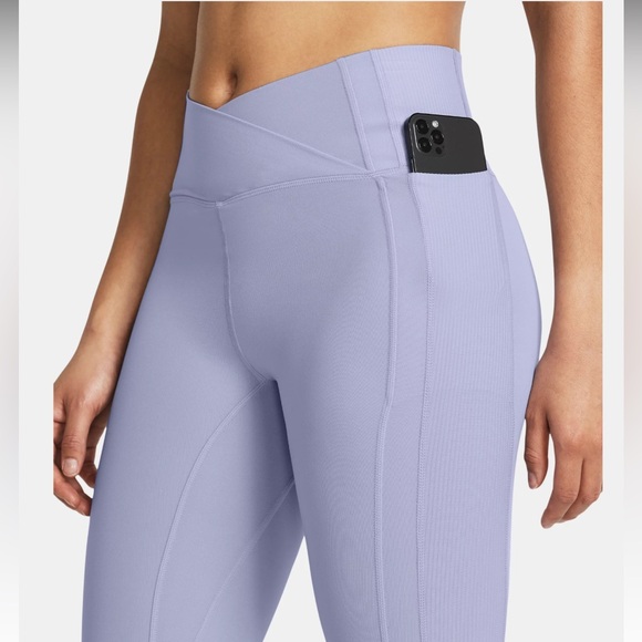 Under Armour UA Meridian Lavender Purple Crossover Waist Ankle Legging NWT - Picture 4 of 15